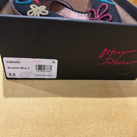 Betsey Johnson Black Heels with Multicolor Embellishments - Picture 7 of 8